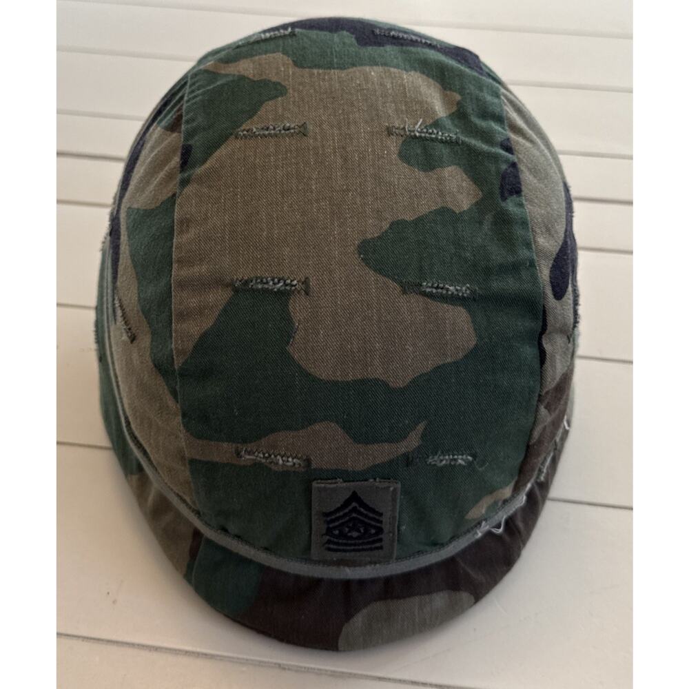 Gibraltar US Army M1 Helmet Liner Camo Cover Authentic Command Sergeant Major